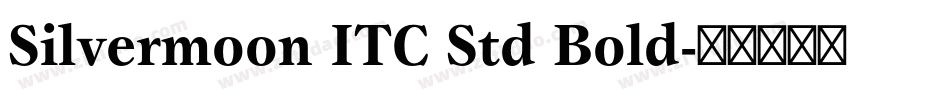 Silvermoon ITC Std Bold字体转换